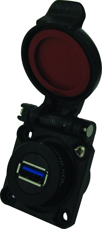 USB3F2BSCC, USB Connectors USB3 Receptacle with Self Closing Cap