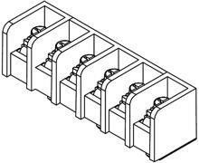 38969-0012, Barrier Terminal Blocks 12P 12.7MM TERM STRP SR W/OUT MNT END