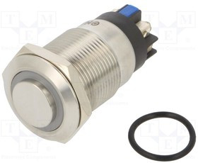 LAS1GQH-11ELB24VS, Переключатель: антивандальный, Пол: 2, SPDT, 3A/220ВAC, 5A/24ВDC