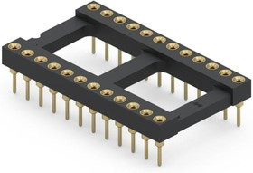 110-13-624-41-001000, IC &amp; Component Sockets 24P GLD PIN GLD CONT