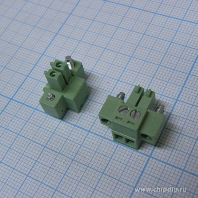 15EDGKM-3.5- 02P-14-00A(H), Разъемный клеммный блок, 2 контакта. Серия 15EDGKM-3.5