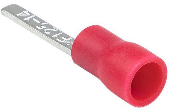 Наконечник штыревой плоский изолированный НШПИ 0.25-1.5 (уп.50шт) EKF nshpi-0.25-1.5