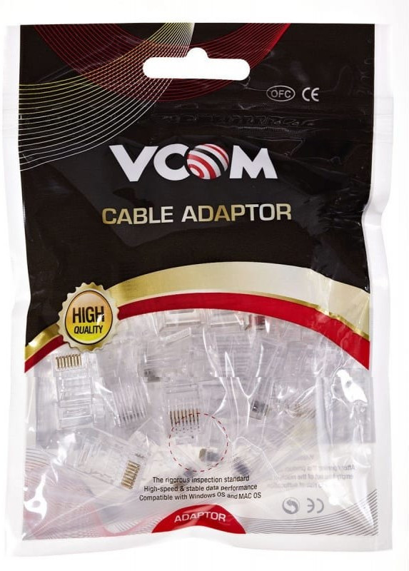 Коннекторы RJ-45 8P8C для UTP кабеля 6кат. упаковка 20шт. NM006-1/20