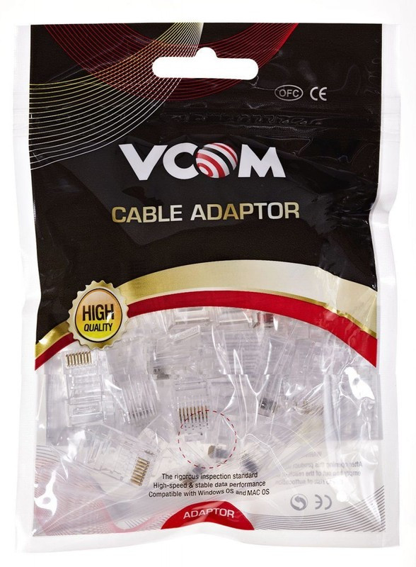 Коннекторы RJ-45 8P8C для UTP кабеля 6кат. упаковка 20шт. NM006-1/20