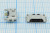 Разъем microUSB розетка, тип B, контакты 5C4HP, на плату, угловой, SMD, microUSBB5SAD10