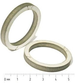 Ультразвуковое кольцо излучатель из пьезокерамики 40xd32x5мм, 29кГц, пэу 40xd32x5\кольцо\ 29кГц\\ЦТБ