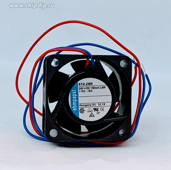 Вентилятор Ebmpapst 414JHH 24V 3,6W 40x40x25 2pin