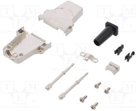 DTZF15LJSRGL+M2.5K, Корпус для разъемов D-Sub, D-Sub 15pin, D-Sub HD 26pin, прямой