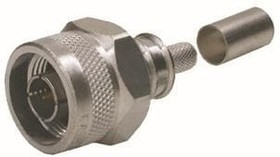 TC-195-NMH-X, RF Connectors / Coaxial Connectors N-Male (plug) crimp connector, no braid trim TC-195-NMH-X, RF Connectors / Coaxial Connectors N-Male (plug) crimp connector, no braid trim