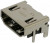 208658-8131, HDMI, Displayport &amp; DVI Connectors 0.5mm HDMI Recep RA 19CKT