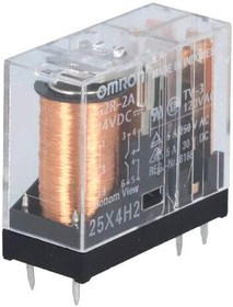 G2R-2A-24DC, Реле электромагнитное, DPST-NO, Uобмотки 24VDC, 5A/250VAC