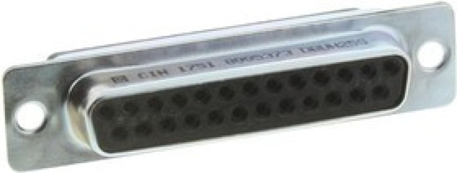 DBUH-25S-FO, D SUB HOUSING, RCPT, 25POS, DB, STEEL