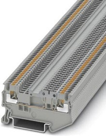 3210306, Terminal Block, Push-In, 2 Poles, 400V, 10A, 0.14 ... 1.5mm², Grey