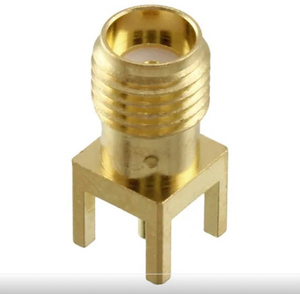 KLS1-SMA001, Разъем SMA гнездо на плату прям. 50Ом