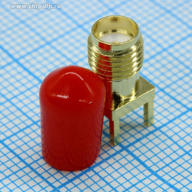 KLS1-SMA001, Разъем SMA гнездо на плату прям. 50Ом