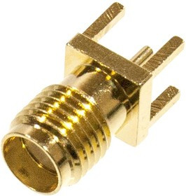 KLS1-SMA001, Разъем SMA гнездо на плату прям. 50Ом