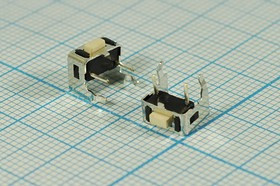 Тактовая кнопка, 7.4x 3.5x 4.3, контакты 2P+2Pкорпус