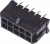 430451012, (MF3-10MA), Прямоугольный разъем, Серия Micro-Fit 3.0 43045, 10 контакт(-ов), Штыревой Разъем, 3 мм
