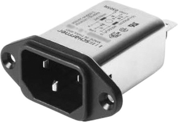 FN9222B-10-06, Filtered IEC Power Entry Module, IEC C14, Medical, 11.6 А, 250 В AC