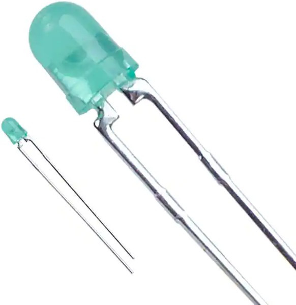 LTL-4231N, LED; 3mm; green; 5.6?85mcd; 60°; Front: convex; 2.1?2.6V