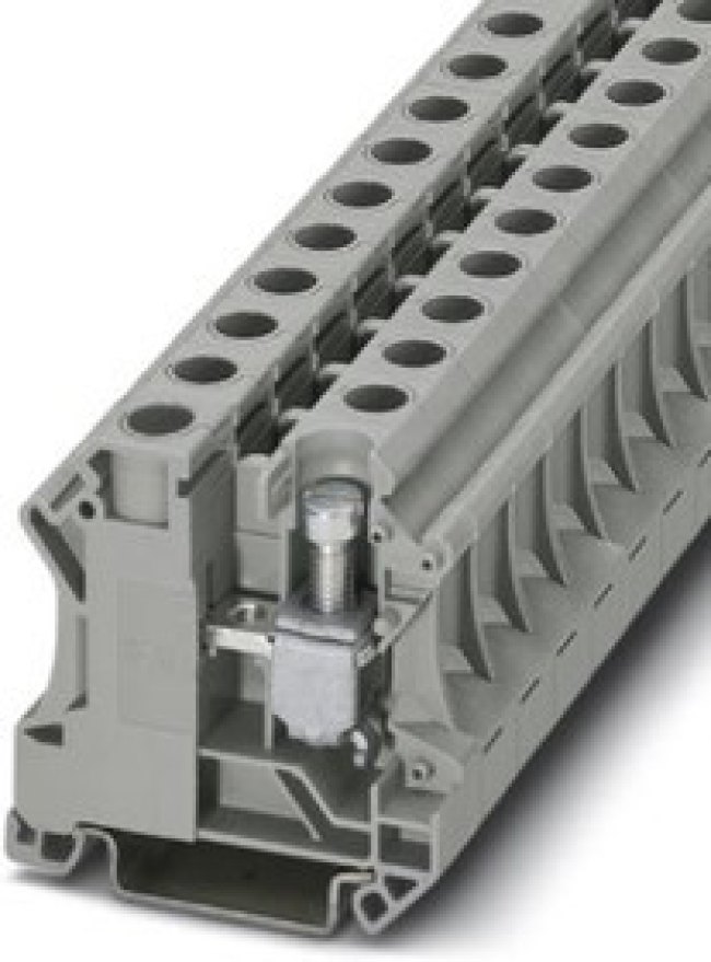 3073827, UTI 16 Series Grey Feed Through Terminal Block, 6 25mm², Single-Level, Screw Termination 3073827, UTI 16 Series Grey Feed Through Terminal Block, 6 25mm², Single-Level, Screw Termination