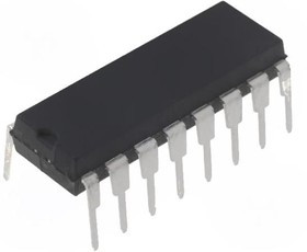 SN74HC365N, IC: digital; buffer,non-inverting,line driver; Ch: 6; THT; DIP16