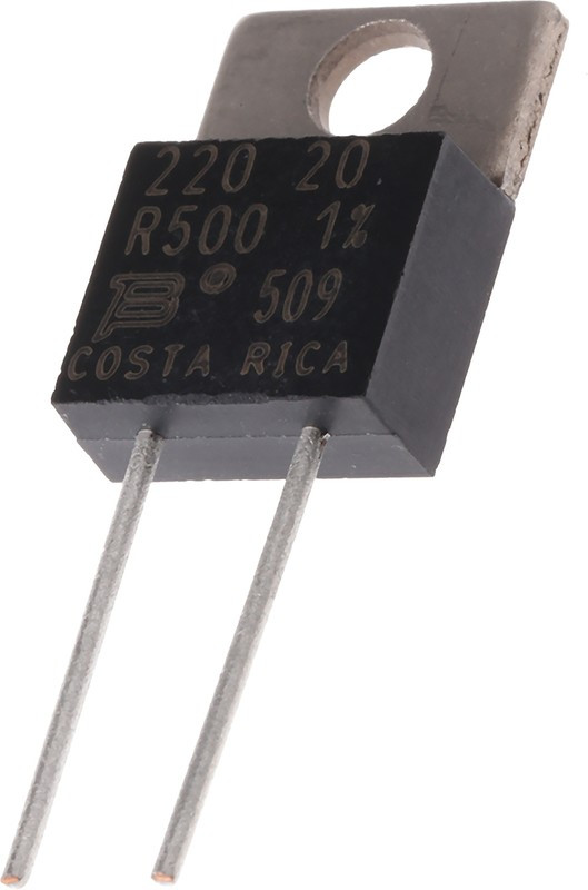 PWR220T-20-R500F, Thick Film Resistors - Through Hole 20watt 0.5ohms 1% PWR220T-20-R500F, Thick Film Resistors - Through Hole 20watt 0.5ohms 1%