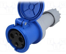 2331-6, Разъем: питания AC, гнездо, "мама", 63А, 230ВAC, IEC 60309, IP44