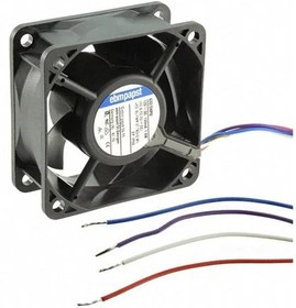 632/2HPU, Вентилятор осевой, 60х60х25мм,12В, DC, 1.5Вт, качения, 6300об/мин, 4 провода