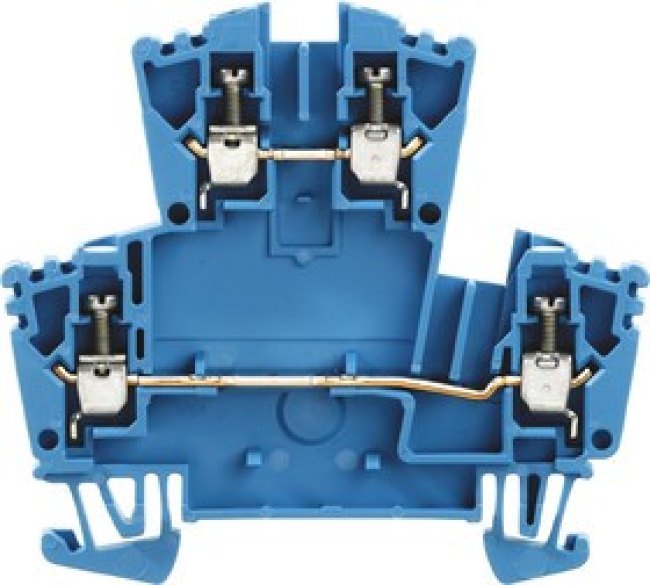 1041180000, W Series Blue Double Level Terminal Block, 2.5mm², Double-Level, Screw Termination 1041180000, W Series Blue Double Level Terminal Block, 2.5mm², Double-Level, Screw Termination