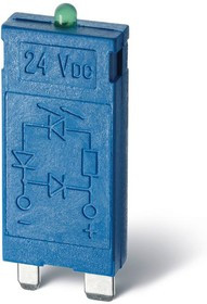 Модуль индикации и защиты LED + диод ( + A1) 6...24В DC зел. FINDER 9901902499 Модуль индикации и защиты LED + диод ( + A1) 6...24В DC зел. FINDER 9901902499