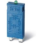 Модуль индикации и защиты LED + диод ( + A1) 6...24В DC зел. FINDER 9901902499 Модуль индикации и защиты LED + диод ( + A1) 6...24В DC зел. FINDER 9901902499