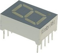SA52-11EWA, Индикатор 13.2мм 7х1 красный ОА, 6.4мКд