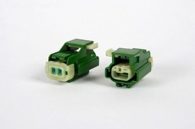 55200200, Automotive Connectors 2 way Female APEX 2.8 Sealed Dark Green CONN