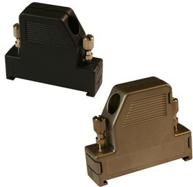 951-015-020R121, D-Sub Backshells 15P 60D w/ Thmbscrw Metalized Plastic