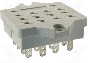 GOP14, Панелька, PIN: 14, 10А, 250ВAC, Монтаж: PCB, Выводы: под пайку