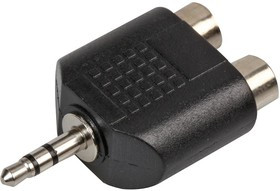 PSG08577, Переходник разъема, RCA / Phono, 2 вывод(-ов), Гнездо, Стерео - 3.5мм, 1 вывод(-ов), Штекер