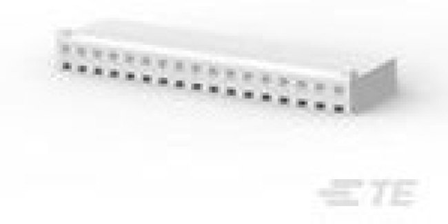 1-647402-7, Conn Housing RCP 17 POS 3.96mm Crimp ST Cable Mount White Package