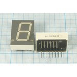 Светодиодный дисплей красный, 7 сегментов, 1 разряд, высота 20,3 мм, 30 мкд, GNS-8011BUE; №7190 R СД