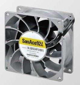 9S0912L401, DC Fans DC Axial Fan, 92x92x25mm, 12VDC, Silent Series, Tachometer