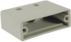 09670250411, D-Sub Backshells 25P HOOD TOP ENTRY GREY THERMOPLASTIC