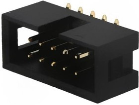 T821M110A1S100CEU-, Гнездо, IDC, "папа", PIN: 10, прямой, SMT, "gold flash", 2,54мм