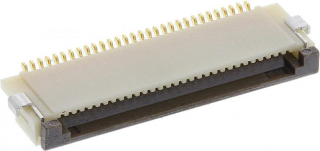 FH12-30S-0.5SH(55), 40~+85 Clamshell 30P Bottom Contact Surface MountRight Angle 0.5mm SMD,P=0.5mm,Surface MountRight Angle FFC/FPC Connect