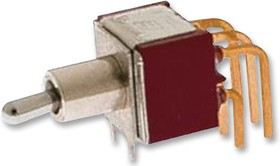 100DP1T2B4M6QE, Toggle Switches DPDT ON-ON PC MNT