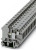 3001381, UK 10-PLUS Series Grey Fused DIN Rail Terminal, Double-Level, Screw Termination