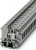 3001381, UK 10-PLUS Series Grey Fused DIN Rail Terminal, Double-Level, Screw Termination