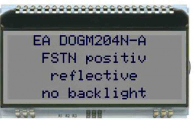 EA DOGM204N-A, LCD Character Display Modules &amp; Accessories 4x20 - 4.83mm Black&amp;White Rfltve