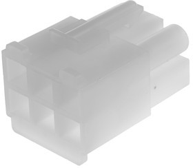 39-03-6064, STANDARD .093" Female Connector Housing, 6.7mm Pitch, 6 Way, 2 Row 39-03-6064, STANDARD .093" Female Connector Housing, 6.7mm Pitch, 6 Way, 2 Row