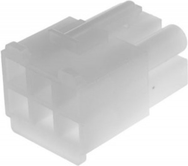 39-03-6064, STANDARD .093" Female Connector Housing, 6.7mm Pitch, 6 Way, 2 Row 39-03-6064, STANDARD .093" Female Connector Housing, 6.7mm Pitch, 6 Way, 2 Row