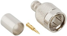 122390, RF Connectors / Coaxial Connectors TNC STRAIGHT PLUG RG6 NICKEL 122390, RF Connectors / Coaxial Connectors TNC STRAIGHT PLUG RG6 NICKEL